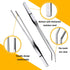 Fish Tank Cleaning Tools, 8 in 1 Aquarium Feeder Tools Kit, Stainless Steel Feeding & Plant Cleaner