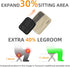 Yoosure 11.5" 2 Backpacking Tall Compact Collapsible Stool, Portable Folding Camp Stool with Side Pockets, Lightweight