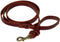 Ray Allen Mfg 6-Feet Signature K9 Knot Braided Heavy Leather Leash, 7/8-Inch, Burgundy