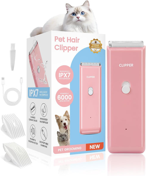Dog Clipper for Matted & Long Hair,Quiet Pet Paw Hair Trimming Groomer,Handy