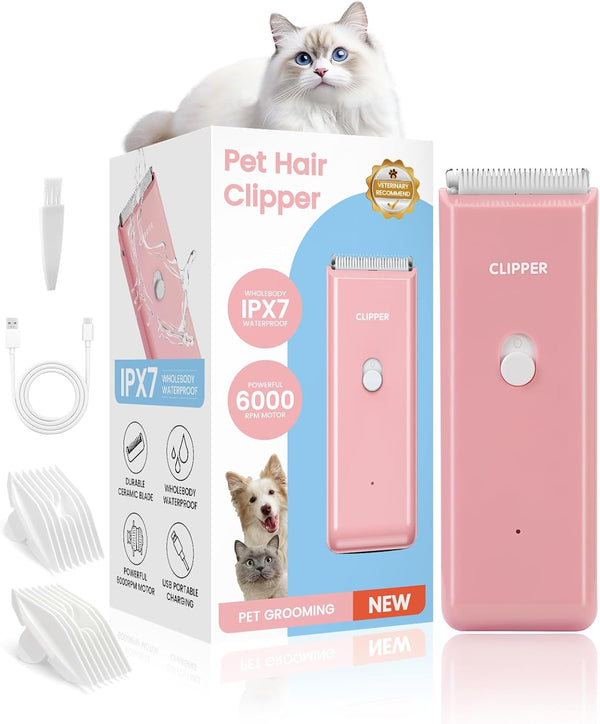 Dog Clipper for Matted & Long Hair,Quiet Pet Paw Hair Trimming Groomer,Handy