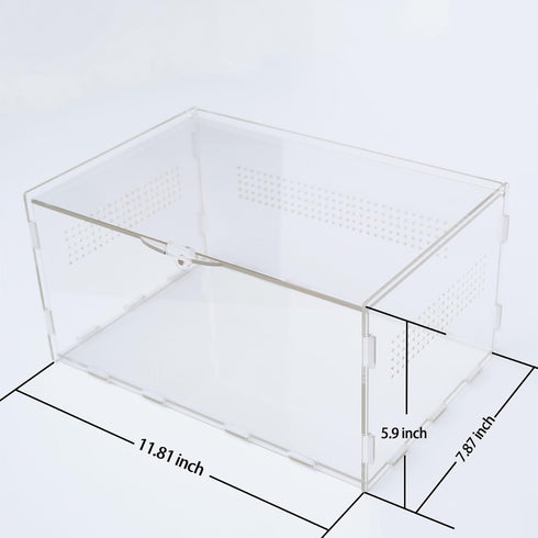 Begeterday 2QT 8 Inch Hermit Crab Cage, Hermit Crab Starter Kit with Tank and Substrate and a Hideout