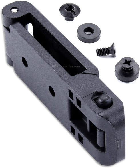 HolsterSmith Molle Compatible Locking Belt Clips with Mounting Hardware for Knife Sheath, Gun Holster, Gear