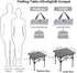 Opliy Portable Folding Camping Table for 1-2 Persons, Lightweight Collapsible Table with Carry Bag for BBQs, Hiking,