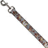 Buckle-Down Pet Leash - Tasmanian Devil Expressions Gray Swirl - 4 Feet Long - 1" Wide