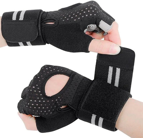 H&F Clicks Workout Gloves, Fitness Gloves for Women & Men, Breathable &