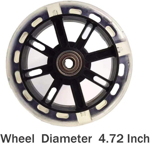 Training Wheels Bicycle Stabiliser Kit, Flash Mute Wheel for Bikes of 12-20 Inch, 1 Pair