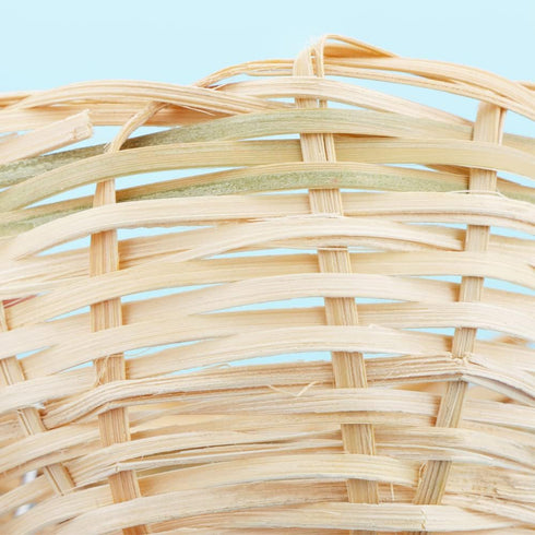 VTurboWay 4 Pack Tiny Handwoven Bamboo Bird Nest Cage, Hatching Breeding Cave for Small Birds