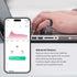 Smart Health Ring, Waterproof Fitness Pedometer for Exercise Data and Sleep Quality, Compatible with Android & iOS,