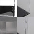 evron (16x13x14in; 40x33x35 cm) Display Case for Collectibles Assemble Clear Acrylic Box Alternative Glass Case