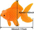 20 Pcs Fake Goldfish Artificial Orange Floating Fishes Ornament Decorations for Aquarium Fish Tank