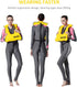Inflatable Snorkel Vest for Adults, Snorkeling Jackets for Free Diving Swimming Safety, Load Up to 220 Ibs