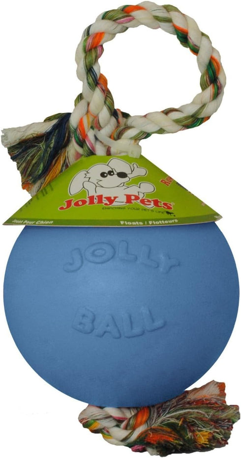 Jolly Pets Romp-n-Roll Dog Toy, 6 Inches/Medium, Blueberry, Model Number: 606 BB, All Breed Sizes