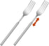 Quilax 2 Pcs Extendable Fork Set, Stainless Steel Telescoping Fork, Extends to 25.3