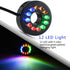 220 GPH Submersible Water Pump (800L/H, 15W), Ultra Quiet with 12 LED Colorful Lights for Fish Tank
