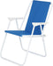 Generic High Seat Folding Beach Chair, Portable, Blue, Oxford Cloth & Iron Pipe,