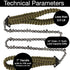 Pocket Survival Hand Chainsaw with Paracord Handle, Ideal for Outdoor Camping, Hiking, Fishing, Hunting Emergency Tools