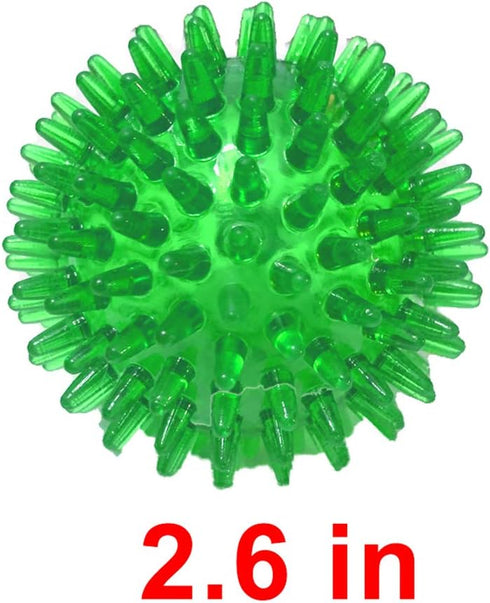 6 PACK Dog Squeaky Toys, 2.6'' Non-Toxic TPR Rubber Balls for Small Medium Dogs, Fetch Toys