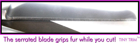 SCAREDY CUT NO Buzz Dog Clippers, Tiny Trim Safety Scissor, Silent Low Noise Grooming Clipper, Right Handed Blue