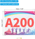 PATIKIL Tearproof Running Bib Numbers, Shadow Waterproof Race Competitor Numbers with Safety Pin for Marathon Sports