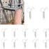 20PCS Metal Finger Spring Hook, Cage Door Spring Latch Hook for Animal Cages, Fixing Rabbit Pet Cage Door, Farming