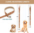 Luckyiren Brown Leather Hanging Door Bells for Dogs to Ring to Go Potty Training Doorbells Tools to Go Outside Dog
