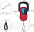 HEETA Fish Scale with Backlit LCD Display, Up to 110lb/50kg Digital Portable Hanging Weight Scale with Hook & Tape