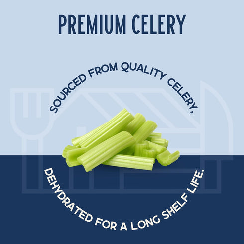 (8 oz, Harmony House Dehydrated Celery, Crosscut Dried Vegetables For Cooking, Camping, Emergency Supply and More Jar)