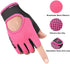HinyBoeh Workout-Gloves for Men & Women - Fingerless Gym Gloves with Non-Slip Palm Breathable Lightweight