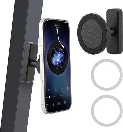 CfoPiryx Magnetic Golf Cart Phone Holder, Aluminum Phone Mount with N52 Magnets Golf