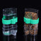 Seneme Automatic Bird Water Dispenser for Cage - 2 Pack Clear Food Feeder with Plastic Fruit Vegetable Feeder