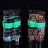 Seneme Automatic Bird Water Dispenser for Cage - 2 Pack Clear Food Feeder with Plastic Fruit Vegetable Feeder