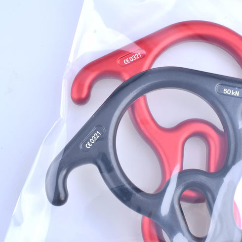 TRIWONDER 35KN 50KN Aluminum Climb Figure 8 Descender Rigging Plate for Rock Climbing Rescue
