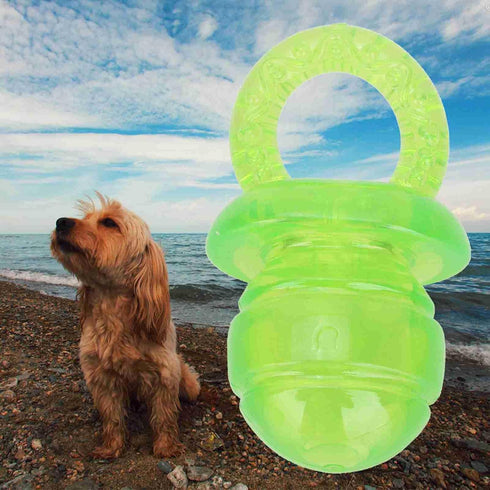 GRCFUMO 5 Pcs Pet Dog Chew Toy, Dog Squeak Toys, Pacifier Shaped Chew Toy, Interactive Chew Toy for Pet Dogs Teether