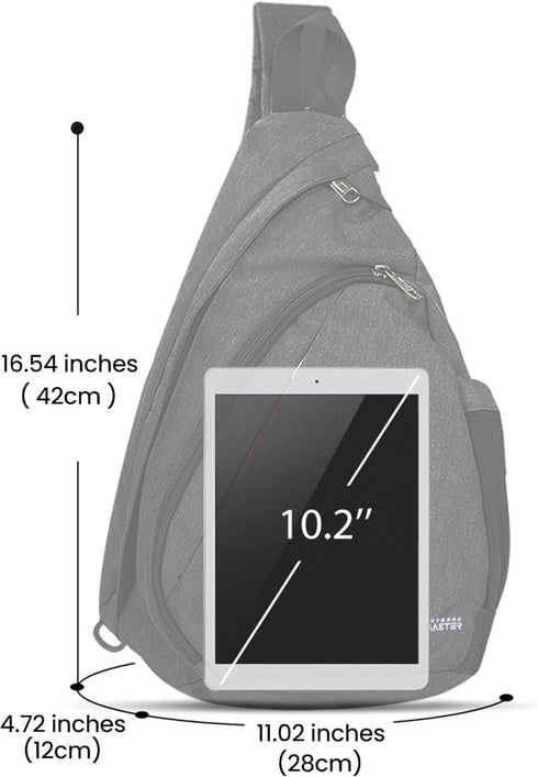 OutdoorMaster Sling Bag, Hiking Daypack, Crossbody Shoulder Chest Backpack for Urban Outdoor Travel