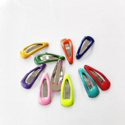 PET SHOW Cute 0.9" Waterdrop Small Snap Hair Clips - Pack of 20 for Dog Cat Puppy Grooming