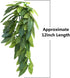 Reptile Plants 12 inches Hanging Silk Terrarium Plant with Suction Cup for Bearded Dragons, Lizards, and Geckos
