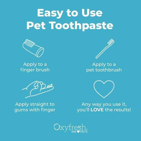 Oxyfresh Premium Dog & Cat Dental Gel Toothpaste, 4oz - Best Teeth Cleaning Gel for Pets