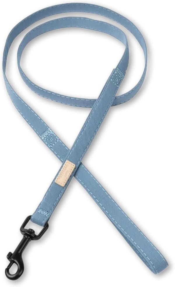 FuzzYard Life Dog Lead | Size L | Stylish Premium Cotton Design in French Blue for Everyday Walking and Training