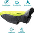 VIZPET Dog Raincoat | Waterproof Lightweight & High Visibility Dog Coat Jacket for Small Medium Large Dogs (Green-XXXL)