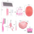 KEEPLKVOC 9PCS (9PCS-Pink) Small Animal Grooming Kit, Cleaning Brush Removes Loose Hair, Pet Bath Brush,Shampoo Brush