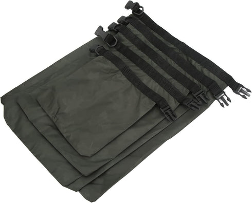 Topyond 5Pcs Dry Bag - Waterproof Dry Roll Top Sacks for Outdoor Storage, Kayaking, Camping, Boating - Army Green