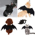 Cat Halloween Costume with Bat Wings, Pet Apparel for Halloween Party Dress Up for Cats and Small Dogs