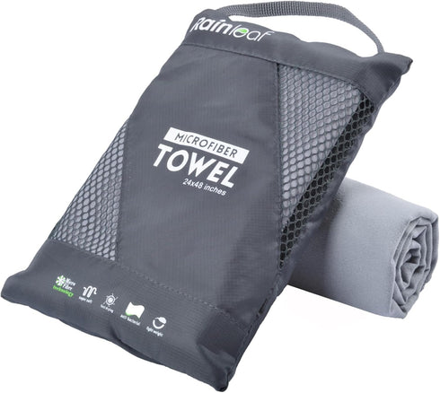 Rainleaf Microfiber Towel Perfect Travel & Gym & Camping Towel. Quick Dry