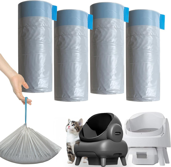80 Count Litter Bags Compatible with NeakasaM1 and Pet Pivot Autoscooper 11