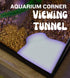 REEFSHAPE - Aquarium Corner Plug Underground Tunnel | Fish & Shrimp Hideout for Aquariums | Unique Underground Viewing Tunnel | Made in USA (Corner Plug, White)