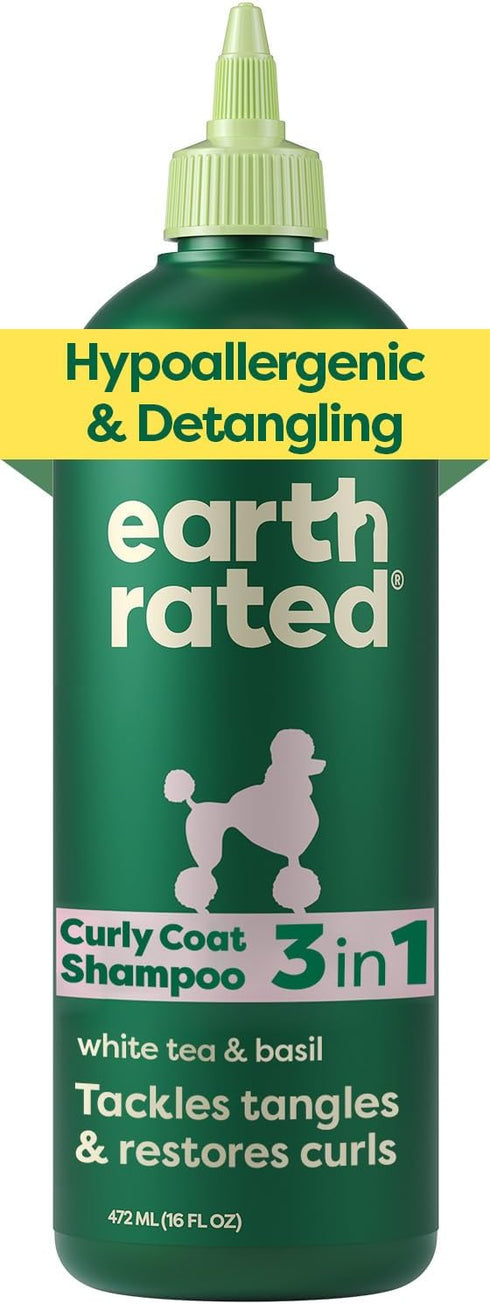 Earth Rated Dog Detangler Shampoo & Conditioner, Hypoallergenic 3-in-1 for Dogs &