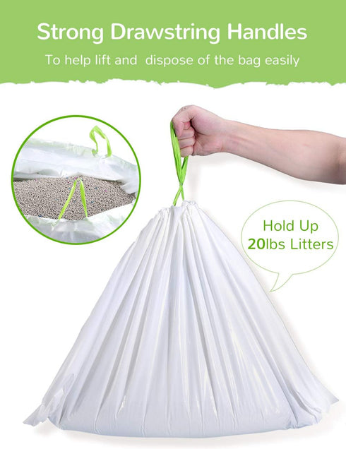 34 Count Supplies(36" 19") Litter Box Liners, Jumbo Cat Litter Pan liners, Drawstring Litter Liner Bags For Litter Box