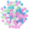 Multicoloured Bicycle Spoke Beads, Luminous Plastic Cycling Clip Beads, 72 Pieces Wheel Decorations