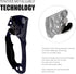 UIAA & CE Certified Climbing Ascender - Hand Ascender with Ergonomic Rubber Handle, Suitable for 8~13mm Ropes